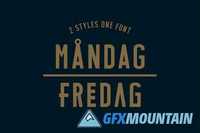 MANDAG - FREDAG Typeface
