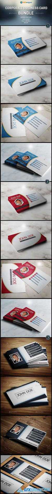 3 Corporate Business Card - Bundle 13117757
