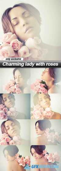 Charming lady with roses - 8 UHQ JPEG