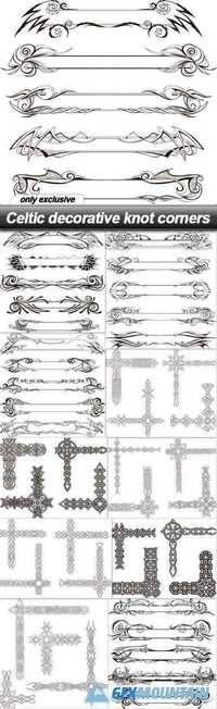 Celtic decorative knot corners - 11 EPS