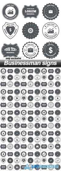 Businessman signs - 15 EPS