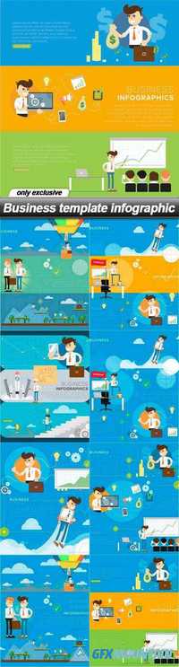 Business template infographic - 8 EPS