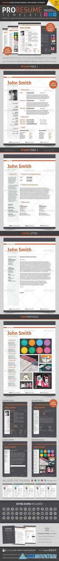 Graphicriver - Professional Resume/CV 1820628