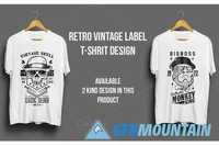 Retro Vintage Label T-Shirt Design 399610