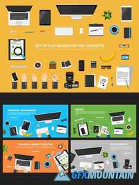 Set flat vector for you concepts 397260