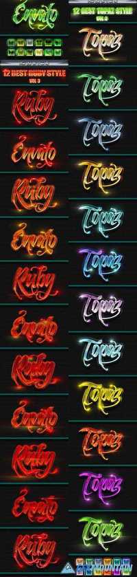 Graphicriver - 48 Bundle Mix Premium Text Effect Styles Vol 5 13146304