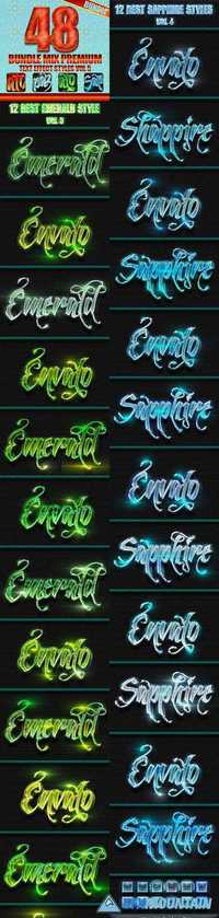 Graphicriver - 48 Bundle Mix Premium Text Effect Styles Vol 5 13146304