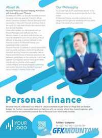 Personal Finance Flyer PSD Template + Facebook Cover