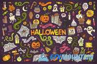 Set of Halloween Elements - 372135