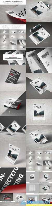 GraphicRiver - A4 Poster Flyer Mockup 12315462