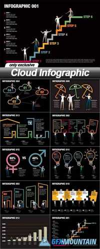 Cloud Infographic - 10 EPS