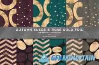 36 Suede & Gold Textured Patterns 358501