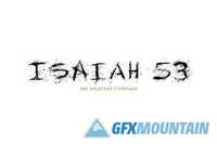 Isaiah 53 Ink Splatter Typeface