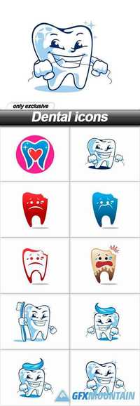 Dental icons - 10 EPS