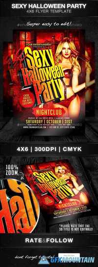 GraphicRiver - Sexy Halloween Party 13186171