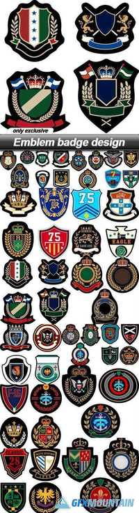 Emblem badge design - 15 EPS
