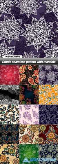Ethnic seamless pattern with mandala - 15 EPS
