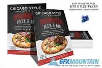 Wood Oven Pizza Menu Flyer 406042