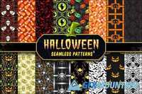 Halloween Seamless Patterns Set 2