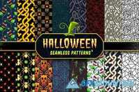 Halloween Seamless Patterns Set 3