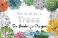 Hand-Drawn Trees - 407611