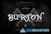 Burton Slab Typeface + Bonus