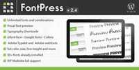 CodeCanyon - FontPress v2.4 - Wordpress Font Manager - 1746759