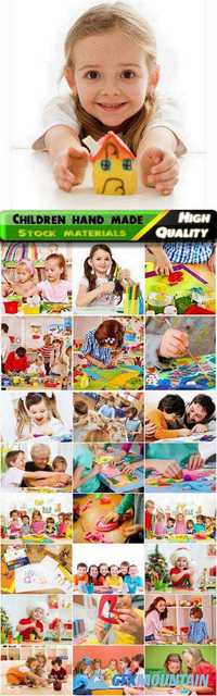 Children draw and do crafts hand made - 25 HQ Jpg