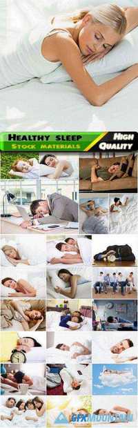 People are sleeping on job and at home in bed - 25 HQ Jpg