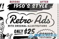 1950s Style Retro Ad Templates 397927