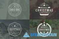 50 Christmas labels and badges 411111