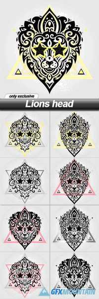Lions head - 9 EPS