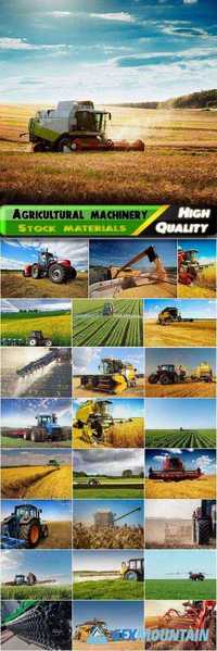 Agricultural machinery plowing and harvest a fields - 25 HQ Jpg