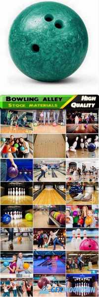 People play bowling alley with balls - 25 HQ Jpg