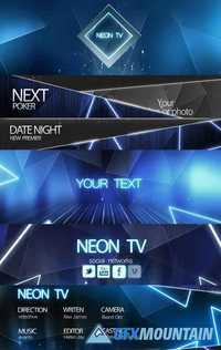 Videohive Neon TV Broadcast Package 12318357