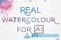 REAL WATERCOLOR FOR Ai 415964