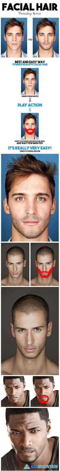 GraphicRiver - Facial Hair Photoshop Action 13434912