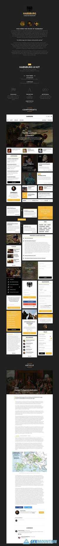 PSD Web Design - Habsburg UI Kit