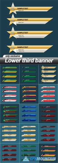 Lower third banner - 15 EPS