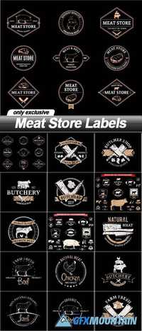 Meat Store Labels - 15 EPS