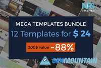 Mega Templates Bundle - 12 templates - CM 296728