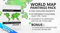 Videohive World Map Paintings Pack 12070408