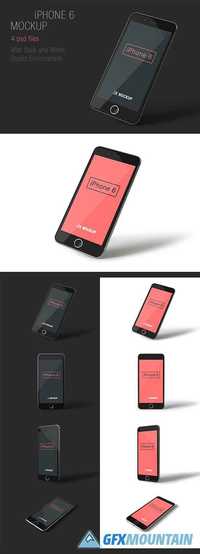 4 PSD Mock-Up's - iPhone 6 - 2015