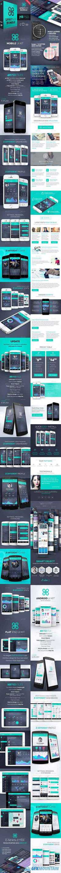 Graphicriver SpiritApp Bundle 9558347