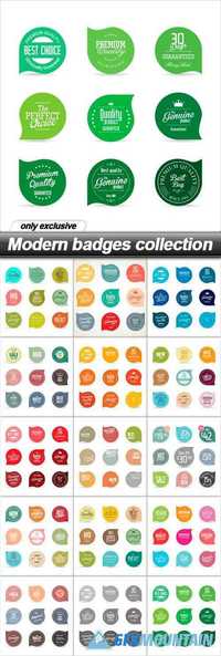 Modern badges collection - 15 EPS