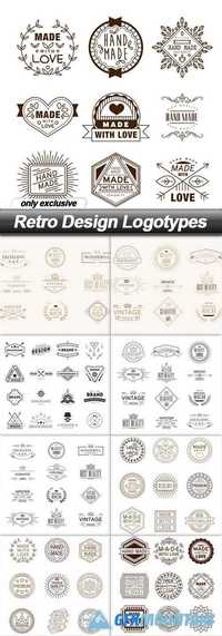 Retro Design Logotypes - 9 EPS