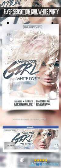 Flyer Sensation Girl White Party 12703322