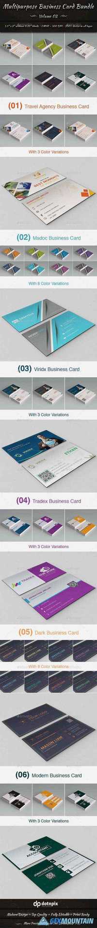 GraphicRiver - Multipurpose Business Card Bundle Volume 2 13548331