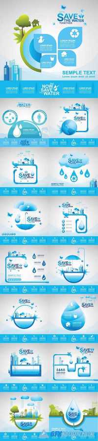 Creative Save Water Concept