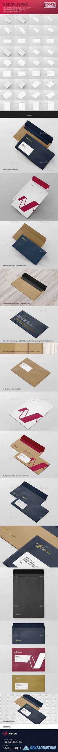 GraphicRiver - Envelopes Mock-Up Bundle 11625876